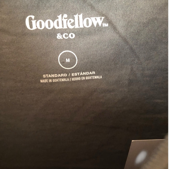 Goodfellow & Co Grey White Take It Easy Short Sleeve Tee M - Picture 4 of 5